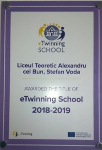 Liceului „Alexandru cel bun, Ștefan Vodă” i s-a decernat numele de „eTwenning School”