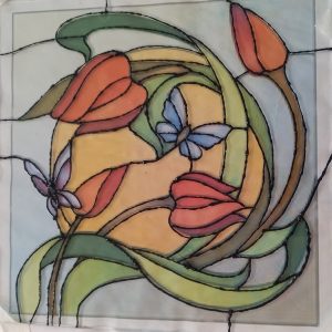 Creativitate pe sticlă: activitatea cercului „Tehnici plastice de lucru”